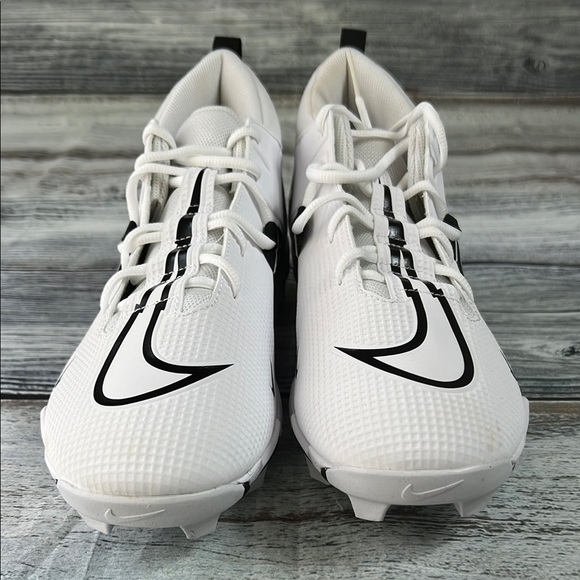 Men’s Nike Alpha Menace White/Black Alpha Cleats Size 11.5 - Picture 2 of 14